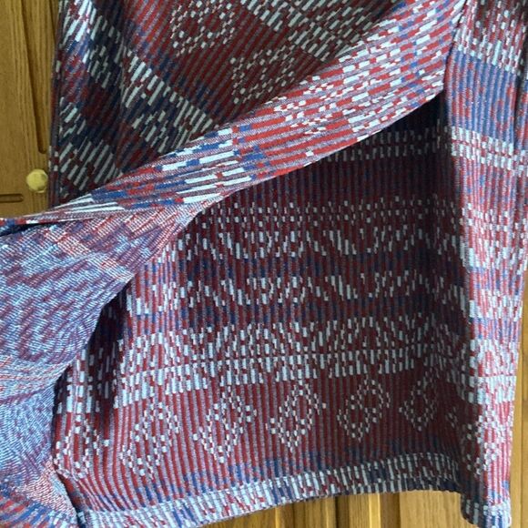 Anthropologie Maeve Carolina Bohochic Grandpacore Knit Pencil Asymmetrical Skirt - Picture 7 of 12